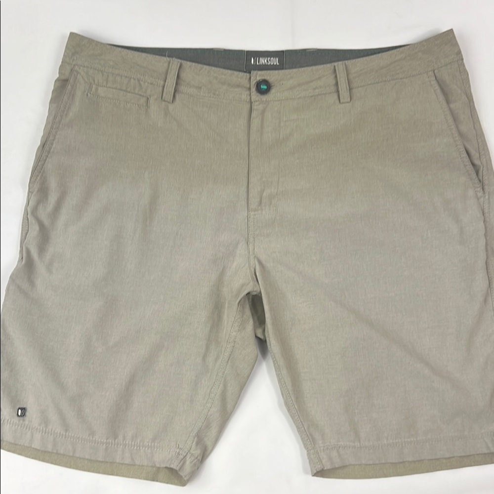 Linksoul Golf Tan Activewear Shorts with Tailored Fit Size‎ 38